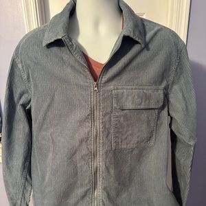 H&M Blue Corodory Zipper Jacket Large